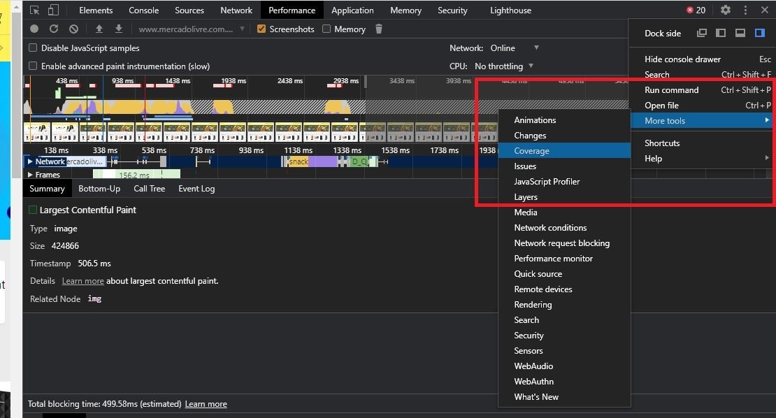 Covarage Report inspecionar