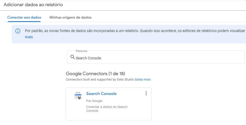 Integração Search Console URL