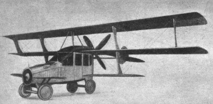 Ilustração do Curtiss autoplano
